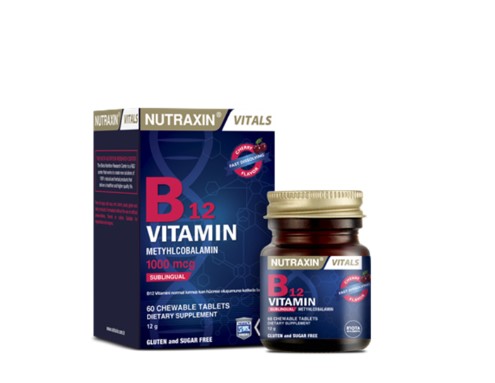 NUTRAXİN VİTAMİN B12 DİL ALTI 60 TABLET