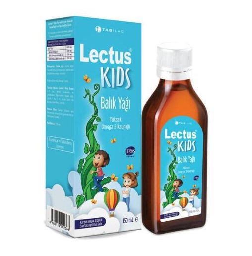 LECTUS KİDS OMEGA 3 BALIK YAĞI KARIŞIK MEYVE AROMALI 150 ML