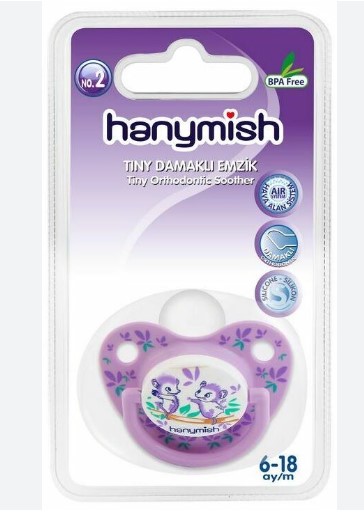 HANYMİSH TİNY SİLİKON DAMAKLI EMZİK NO: 2 CODE 119