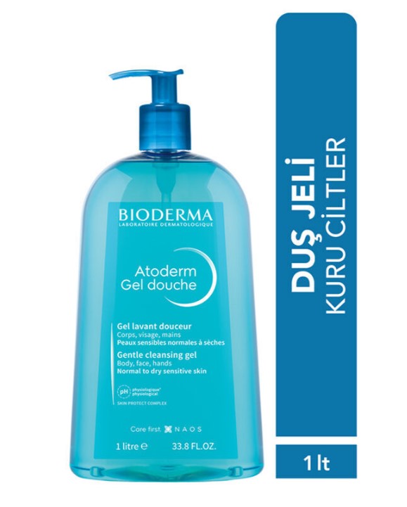 BİODERMA ATODERM GENTLE SHOWER GEL 1LT KURU CİLTLER İÇİN