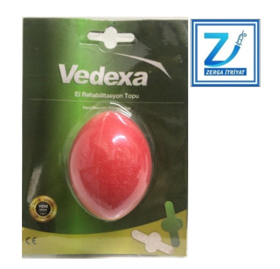 VEDEXA STRES TOPU ( EL EGZERSİZ TOPU ) KIRMIZI ( SERT )