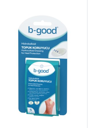 B-GOOD HİDROKOLOİD TOPUK BANDI 5'Lİ (TOPUK KORUYUCU)