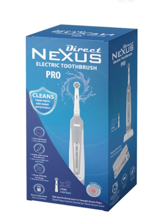 NEXUS DİRECT ELEKTRİKLİ DİŞ FIRÇASI 2 YEDEK BAŞLIKLI