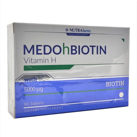 DERMOSKİN MEDOHBİOTİN 5 MG 60 TABLET GÜÇLÜ SAÇ CİLT VE TIRNAKLAR İÇİN TAKVİYE EDİCİ GIDA