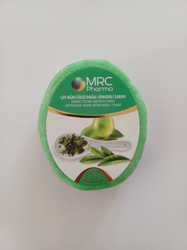 MRC ÇAY AĞACI ÖZLÜ DOĞAL SÜNGERLİ SABUN 135 GR