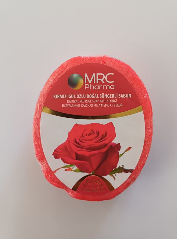 MRC KIRMIZI GÜL ÖZLÜ DOĞAL SÜNGERLİ SABUN 135 GR
