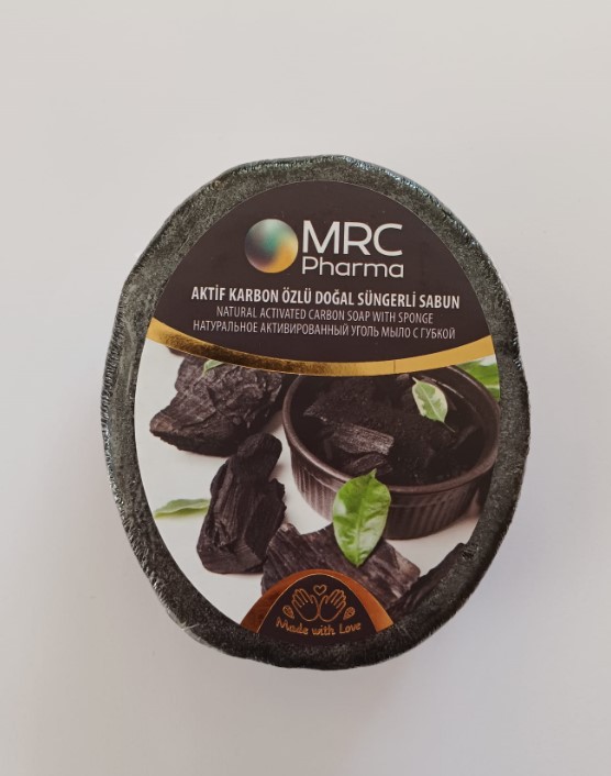 MRC AKTİF KARBON ÖZLÜ DOĞAL SÜNGERLİ SABUN 135 GR
