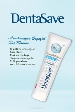 DENTASAVE AŞINDIRMAYAN BEYAZLIK DİŞ MACUNU 75 ML