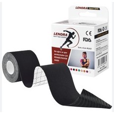 LENORA KİNESİYOLOJİ BANDI 5 CM X 5 M AĞRI BANDI ( SİYAH )