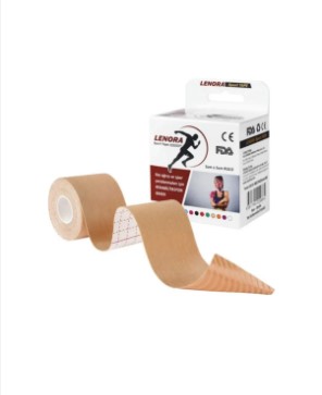 LENORA KİNESİYOLOJİ BANDI 5 CM X 5 M AĞRI BANDI ( TEN )