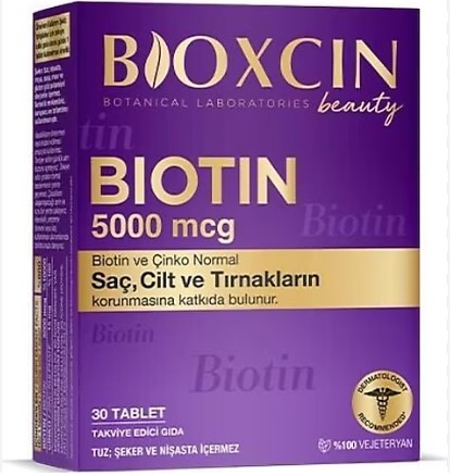 BİOXCİN BİOTİN 5000 MCG 30 TABLET