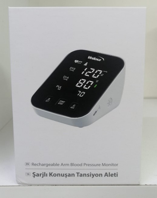 VEDEXA PREMİUM KOLDAN KONUŞAN TANSİYON ALETİ ŞARJLI AES-U572