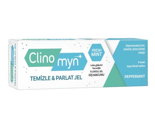 CLİNOMYN DİŞ MACUNU JEL 75 ML ÇAY VE KAHVE LEKELERİNE KARŞI