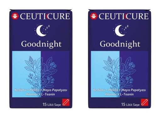 CEUTİCURE GOODNİGHT 15 LİKİT SAŞE 2Lİ SET UYKU İÇİN (YETİŞKİN)