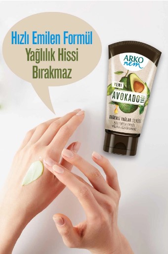 ARKO NEM AVOKADO YAĞI YENİ DEĞERLİ YAĞLAR SERİSİ 60 ML