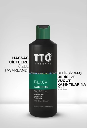 TTO BLACK SAÇ VE VÜCUT ŞAMPUANI 500 ML