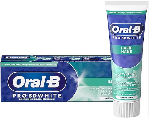 ORAL-B PRO-3D WHİTE HAFİF NANE DİŞ MACUNU 75 ML
