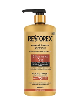 RESTOREX 7 BESLEYİCİ YAĞ BAKIM ŞAMPUAN 900 ML