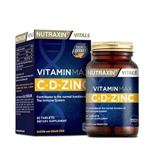 NUTRAXİN VİTAMİN MAX C + D ZİNC 60 TABLET