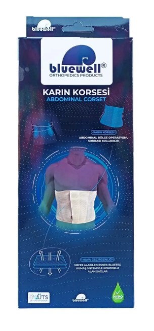 BLUEWELL BEDENSİZ KARIN ( ABDOMİNAL ) KORSESİ ( CIRTLI )