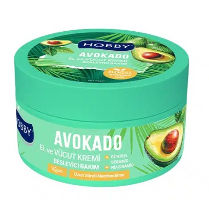 HOBBY AVAKADO EL VE VÜCUT BESLEYİCİ BAKIM KREMİ 250 ML