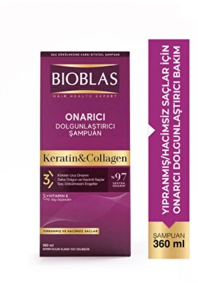 BİOBLAS KOLAJEN KERATİN ONARICI VE DOLGUNLAŞTIRICI ŞAMPUAN 360 ML