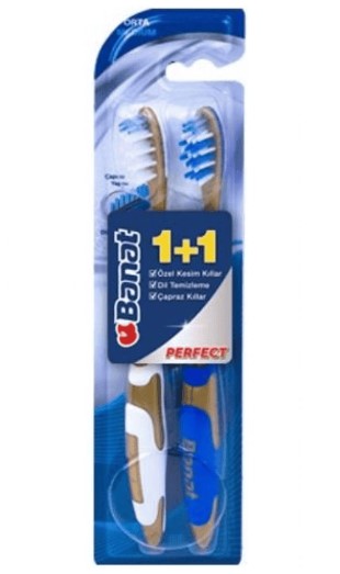 BANAT DUO EFFECT PERFECT MEDİUM DİŞ FIRÇASI 1+1