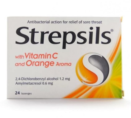 STREPSİLS PORTAKAL & C VİTAMİNİ AROMALI 24 PASTİL