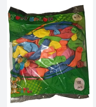 ATOM BALON RENKLİ DESENSİZ BALON 100'LÜ