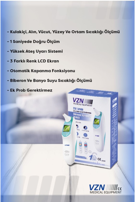 VZN EI04 KULAK-ALIN ATEŞ ÖLÇER TEMAZSIZ