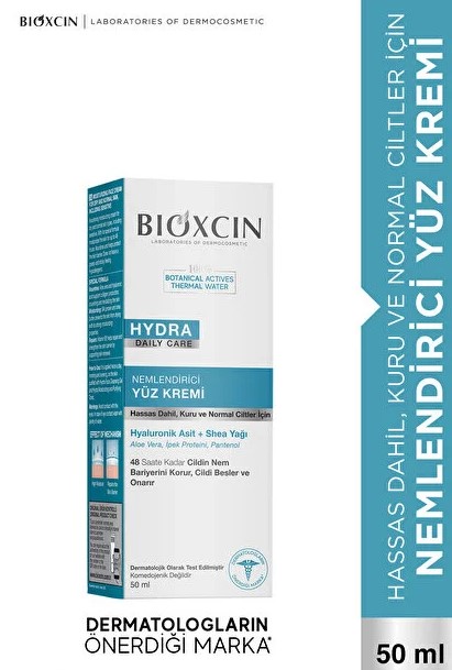 BİOXCİN HYDRA DAİLY CARE NEMLENDİRİCİ KREM 50 ML KURU CİLTLER İÇİN