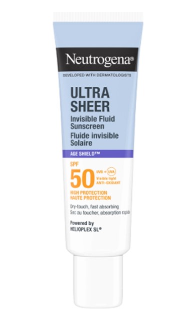 NEUTROGENA ULTRA SHEER FLUİDE INVİSİBLE AGE SHİELD SPF50+ GÜNEŞ KREMİ 50 ML