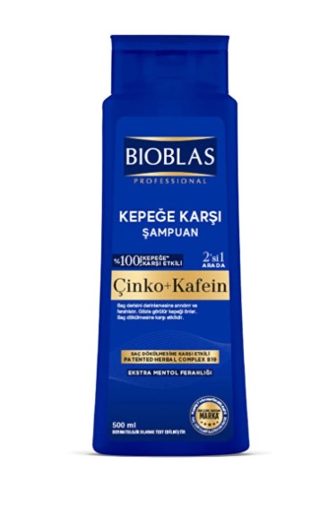 BİOBLAS BOTANİC OİLS ÇİNKO+KAFEİN KEPEĞE KARŞI ŞAMPUAN 500 ML