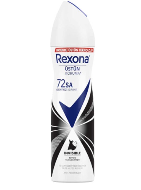 REXONA INVİSİBLE BLACK WHİTE SPREY DEODORANT 150 ML