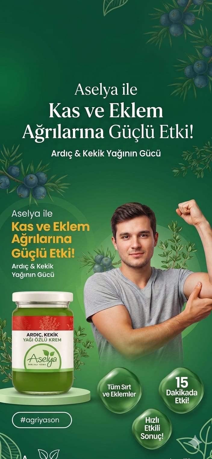 ASELYA ARDINÇ VE KEKİK YAĞI ÖZLÜ AĞRI KESİCİ VE MASAJ KREMİ