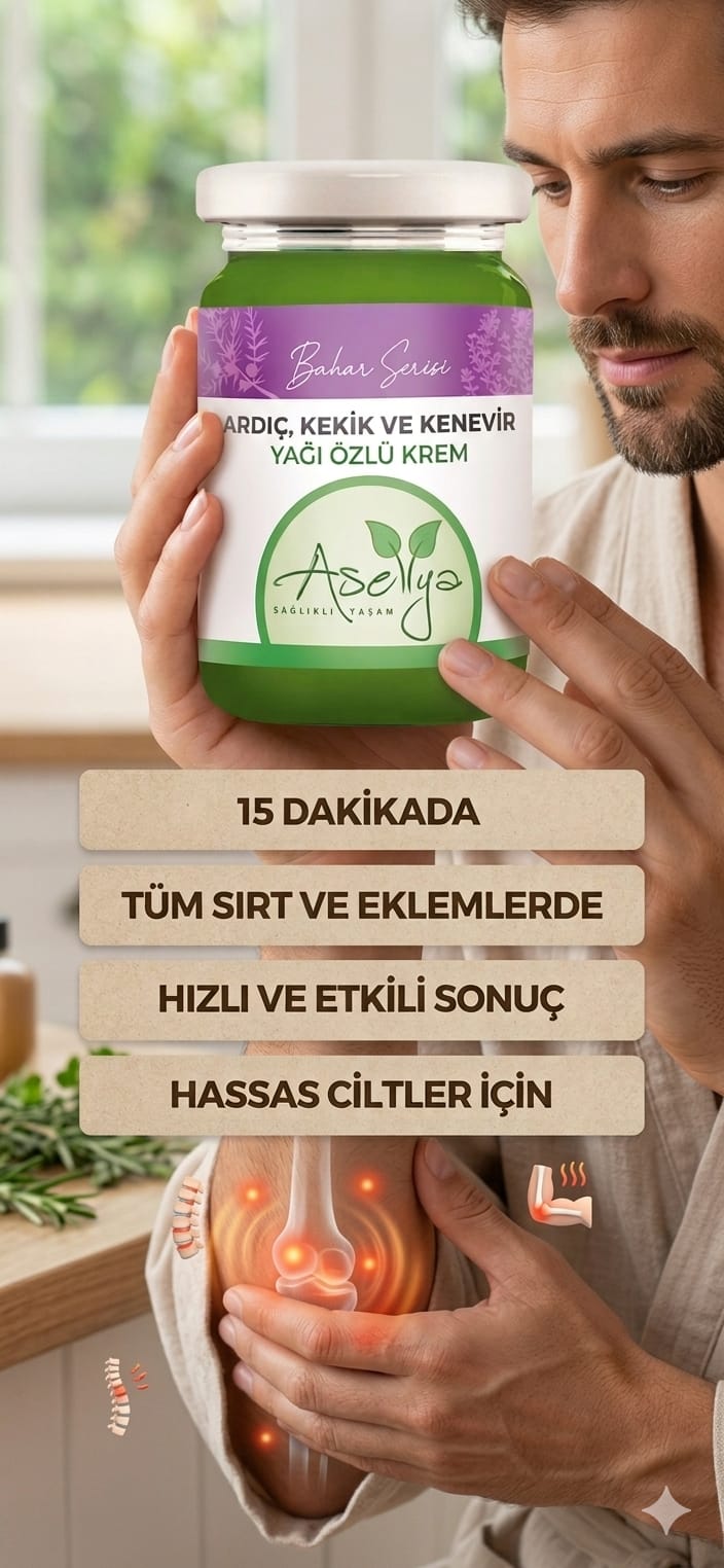 ASELYA ARDINÇ KEKİK KENEVİR YAĞI ÖZLÜ AĞRI KESİCİ VE MASAJ KREMİ
