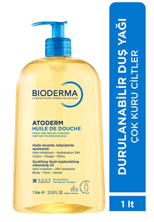 BİODERMA 1 LT ATODERM ATOPİK CİLT DUŞ YAĞI KURU CİLTLER İÇİN