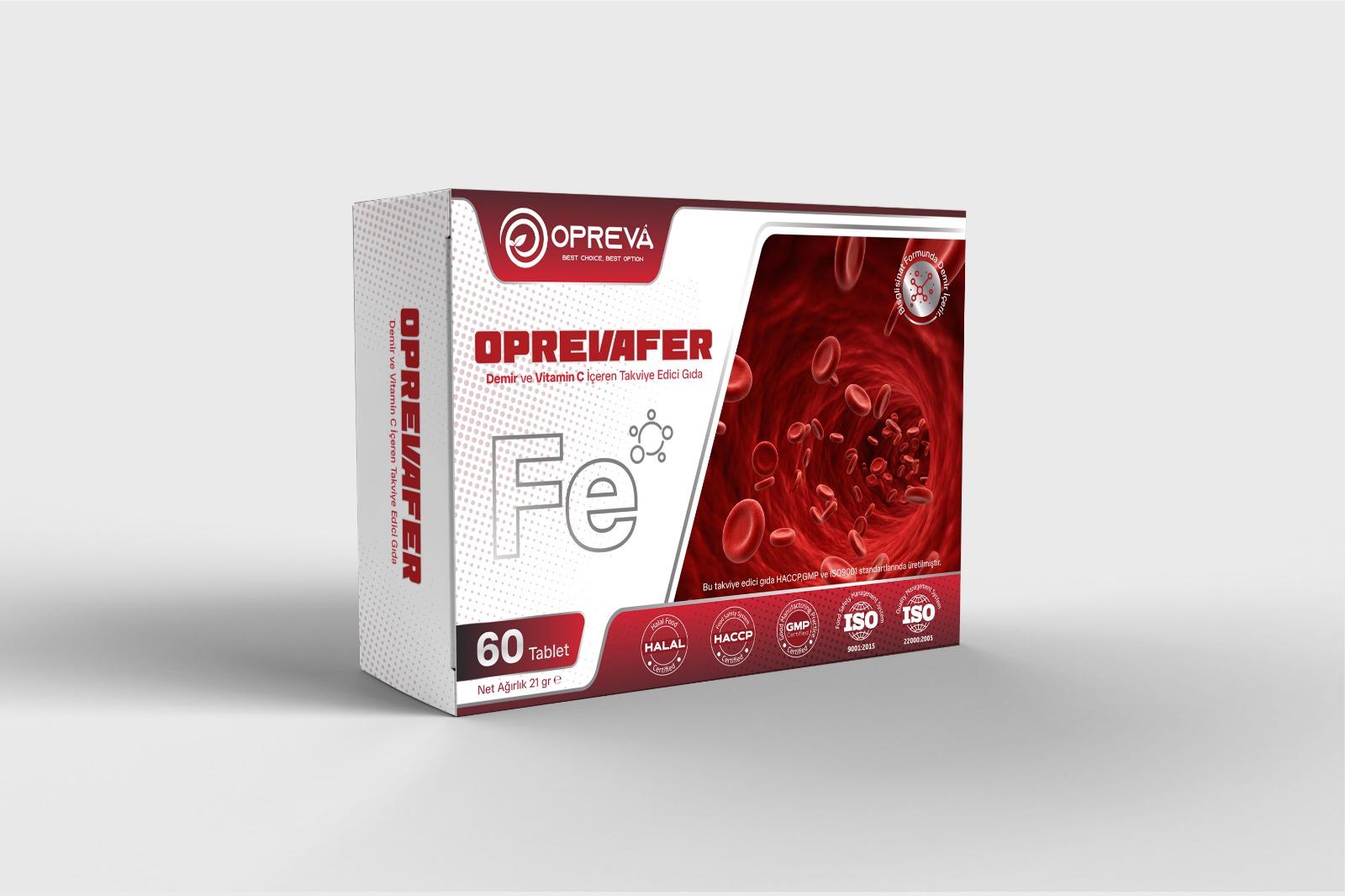 OPREVA FER DEMİR 60 TABLET ( VİTAMİN C İÇERİR )