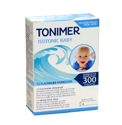 TONİMER BABY TEK DOZ FLAKON 12X5 ML SERUM FİZYOLOJİK BURUN DAMLASI