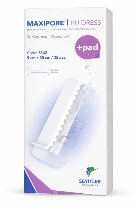 MAXİPORE PU ŞEFFAF SU GEÇİRMEZ YARA ÖRTÜSÜ BANDI 9X30 CM
