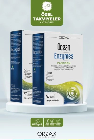 OCEAN ENZYMES PANCRON 60 KAPSÜL