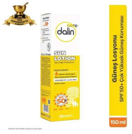 DALİN CARE GÜNEŞ LOSYONU SPF50+ 150 ML