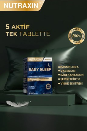 NUTRAXİN EASY SLEEP 60 TABLET ( UYKU DÜZENİ İÇİN )