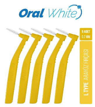 ORAL WHİTE CLEANİNG PRO SARI ARAYÜZ FIRÇASI 0.7 MM 5 ADET