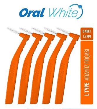 ORAL WHİTE CLEANİNG PRO TURUNCU ARAYÜZ FIRÇASI 1.2 MM 5 ADET