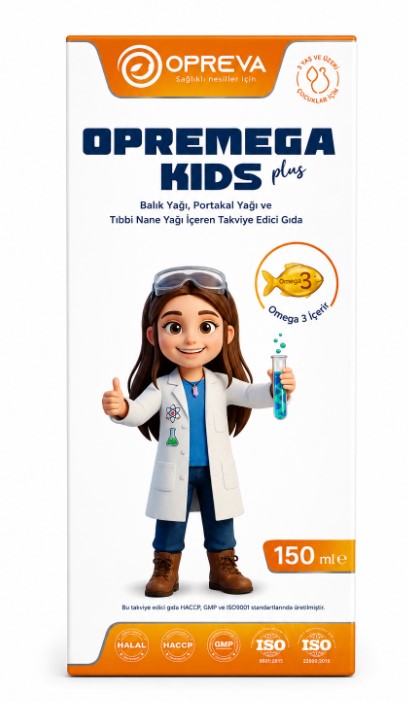 OPREMEGA KİDS PLUS BALIK YAĞI ŞURUP 150 ML OPREVA