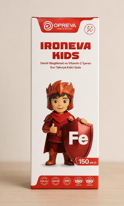 OPREVA İRONEVA KİDS DEMİR BİSGLİSİNAT ŞURUP 150 ML