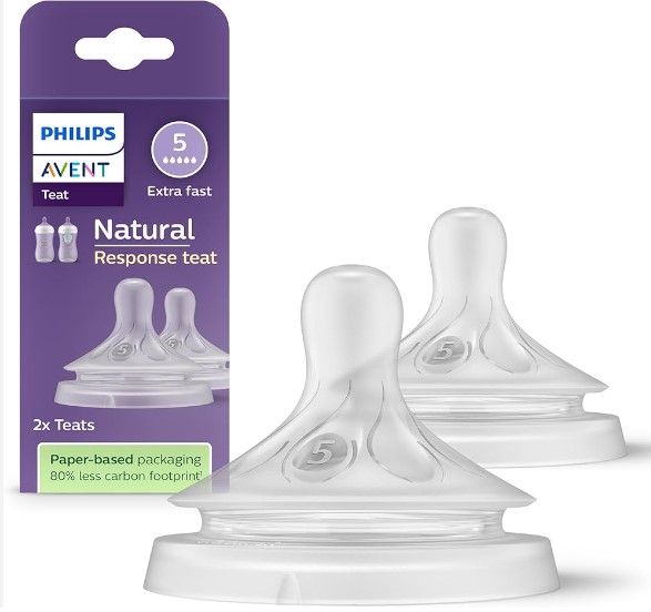 PHİLİPS AVENT NATURAL RESPONSE BİBERON BAŞLIĞI EMZİĞİ 5 NUMARA 6+ AY 2'Lİ