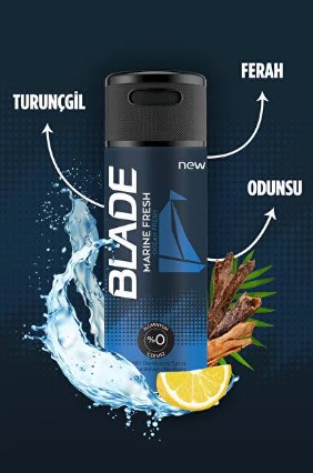 BLADE MARİNE FRESH ERKEK DEODORANT 150 ML